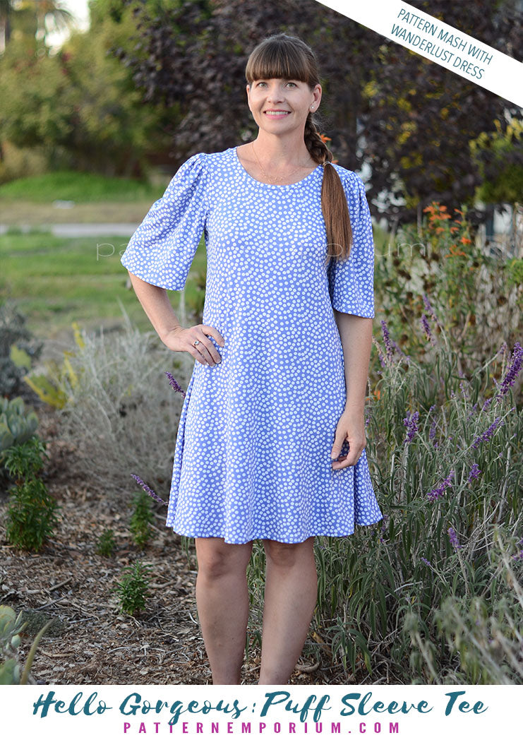 Hello Gorgeous | Puff Sleeve T-shirt Sewing Pattern