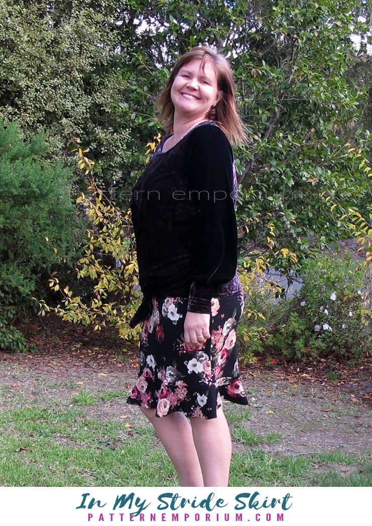 In My Stride | Flounce Pencil Skirt Sewing Pattern