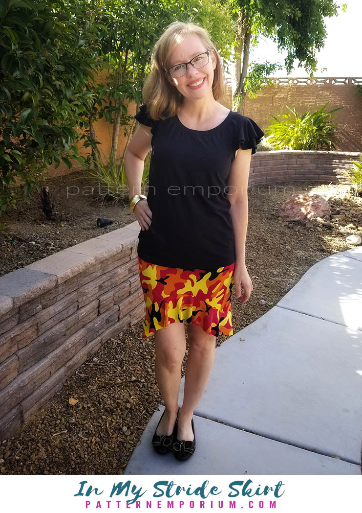 In My Stride | Flounce Pencil Skirt Sewing Pattern