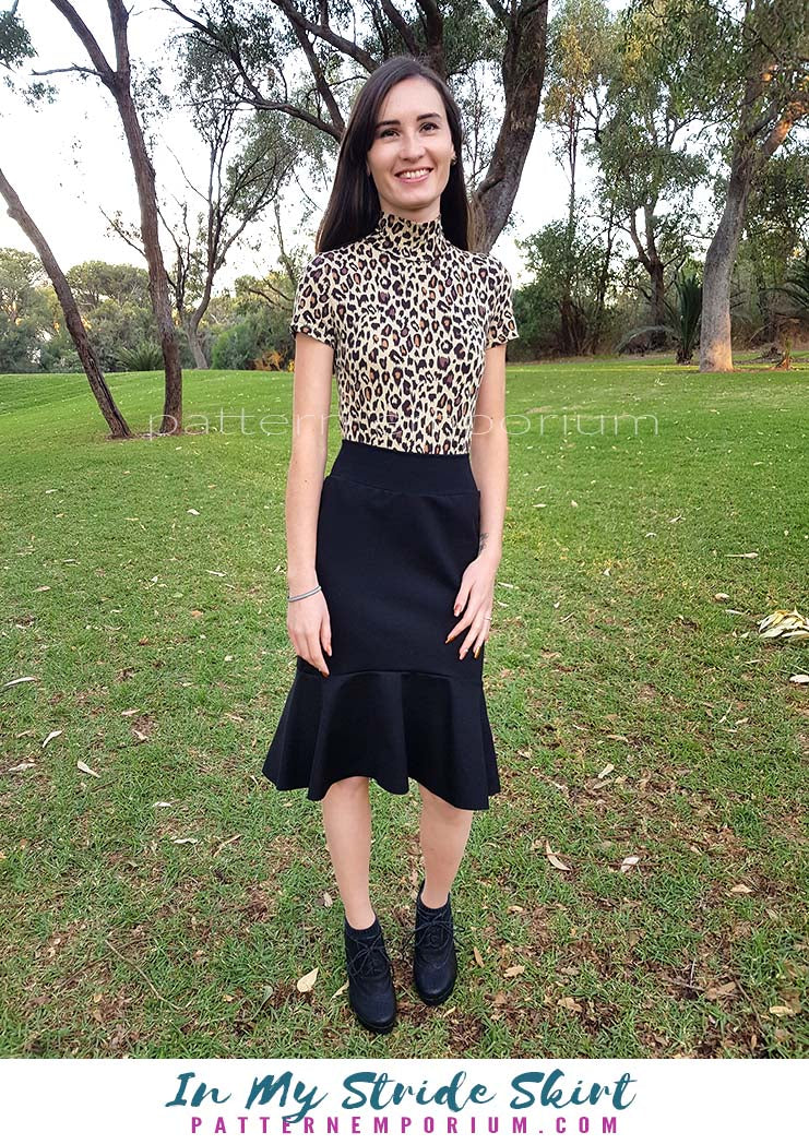 In My Stride | Flounce Pencil Skirt Sewing Pattern