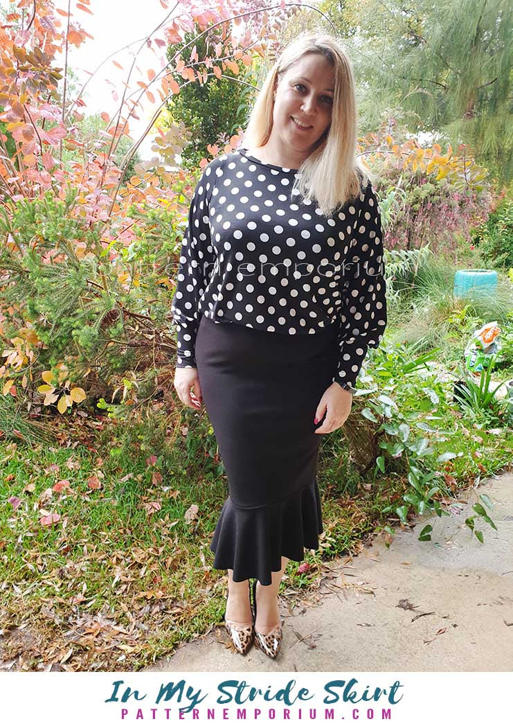 In My Stride | Flounce Pencil Skirt Sewing Pattern