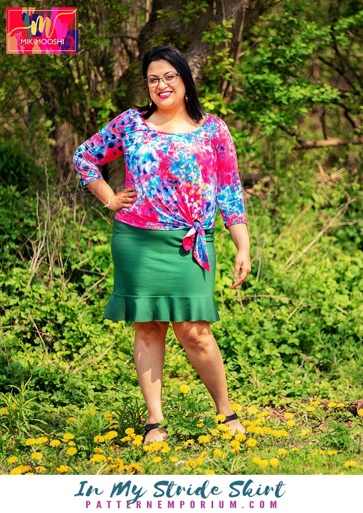 In My Stride | Flounce Pencil Skirt Sewing Pattern