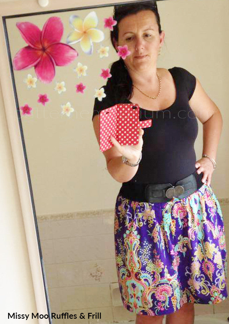 Ladies Flat Front Gathered Skirt Sewing Pattern (Zip-free) - Pattern  Emporium