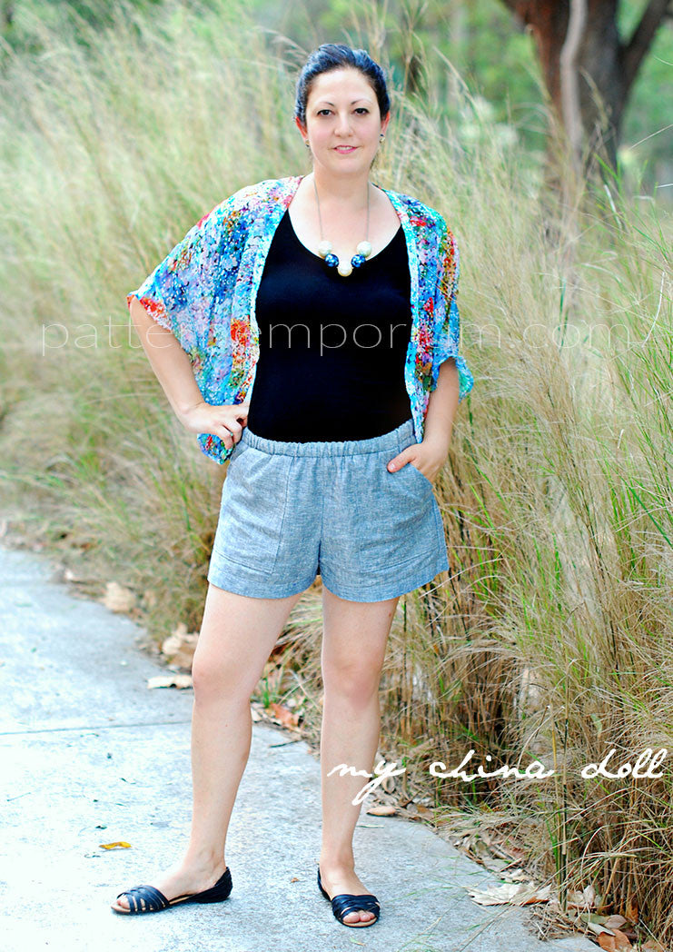 Getaway Shorts | Woven Pull On Shorts Sewing Pattern