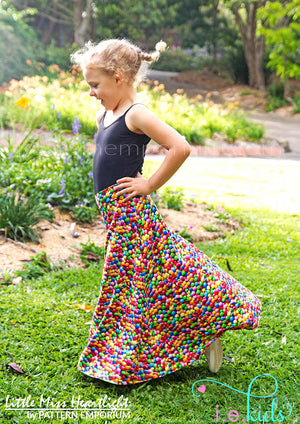 Shop Kids Sewing Patterns: Love the Heartlight Maxi Skirt