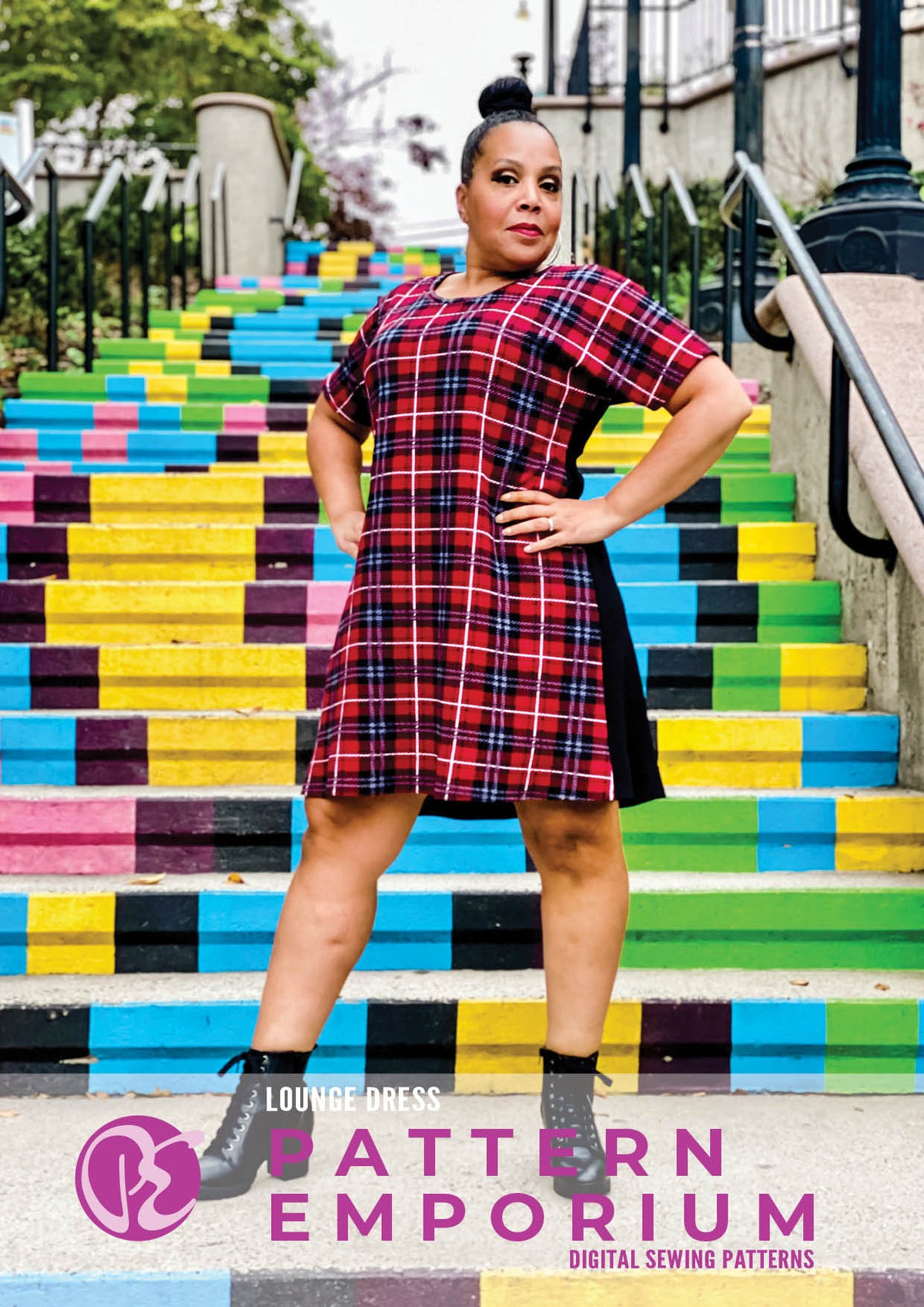 Plus size tartan dress sale