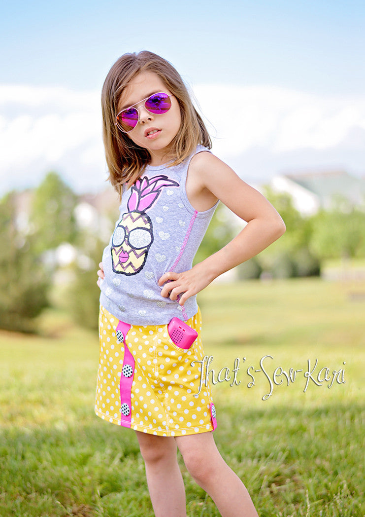 Lovebug | Girls A-line Skirt Sewing Pattern