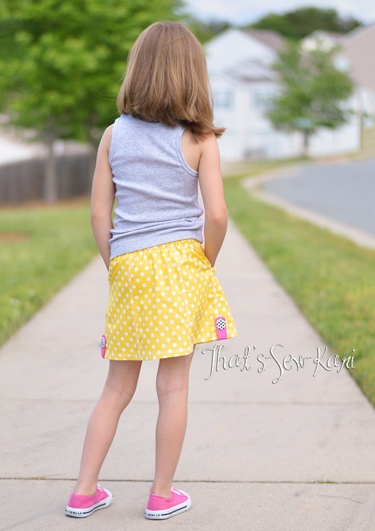 Lovebug | Girls A-line Skirt Sewing Pattern