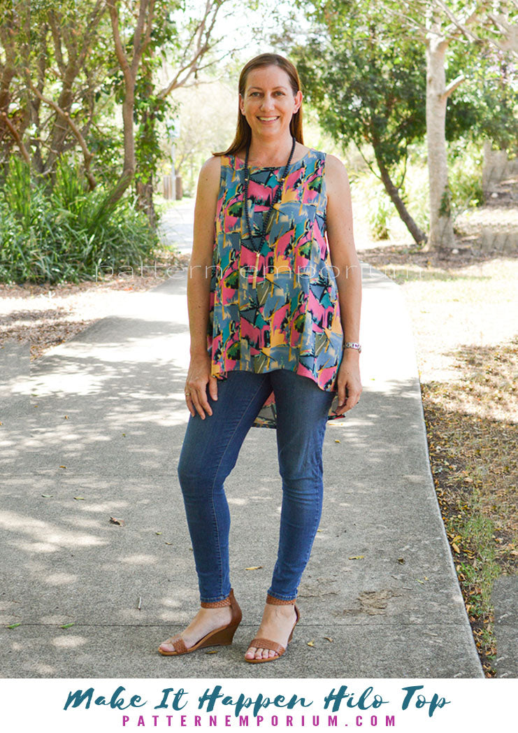 Make It Happen | Woven High-low Top Sewing Pattern