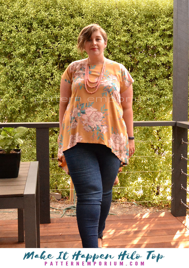 Make It Happen | Woven High-low Top Sewing Pattern