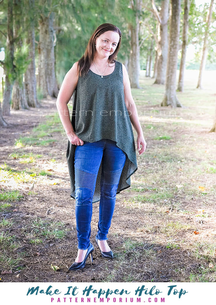 Make It Happen | Woven High-low Top Sewing Pattern