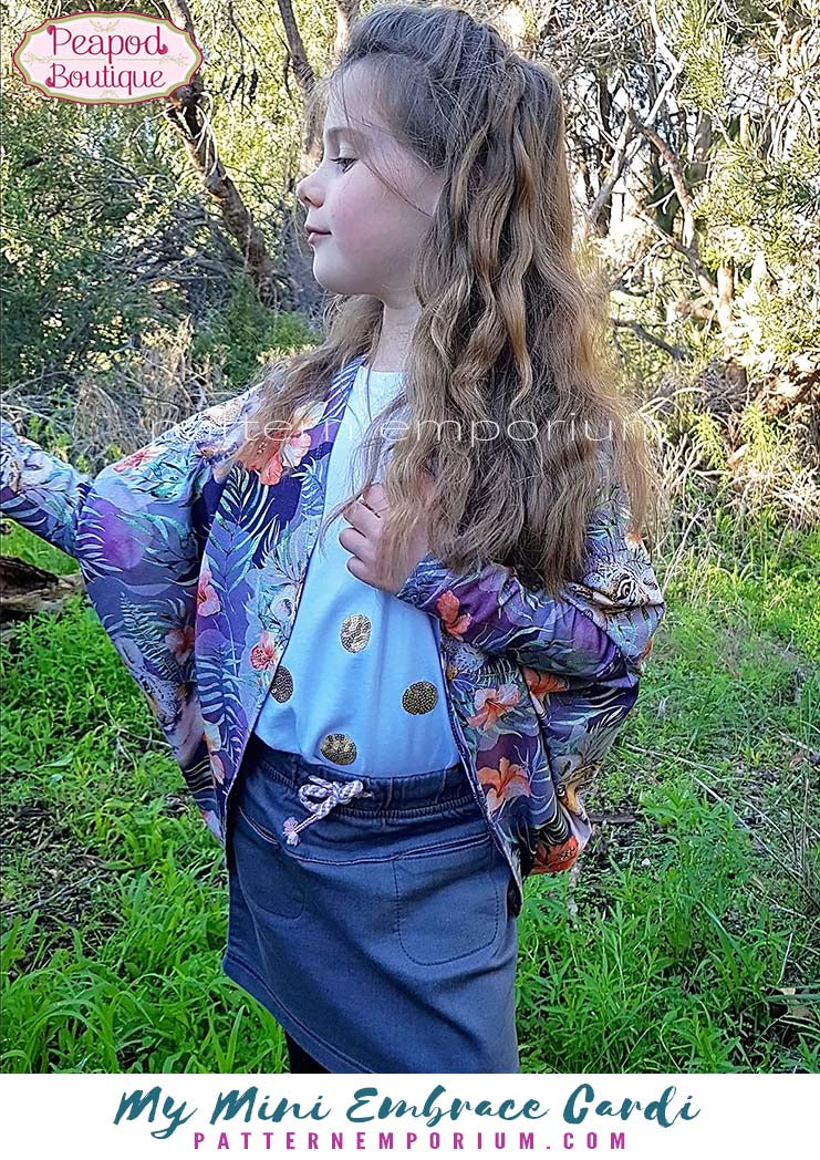 My Mini Embrace | Kids Cocoon Cardi Sewing Pattern