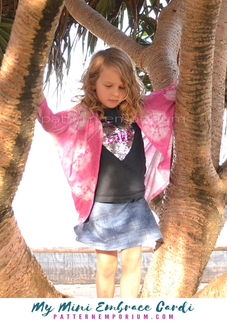 My Mini Embrace | Kids Cocoon Cardi Sewing Pattern