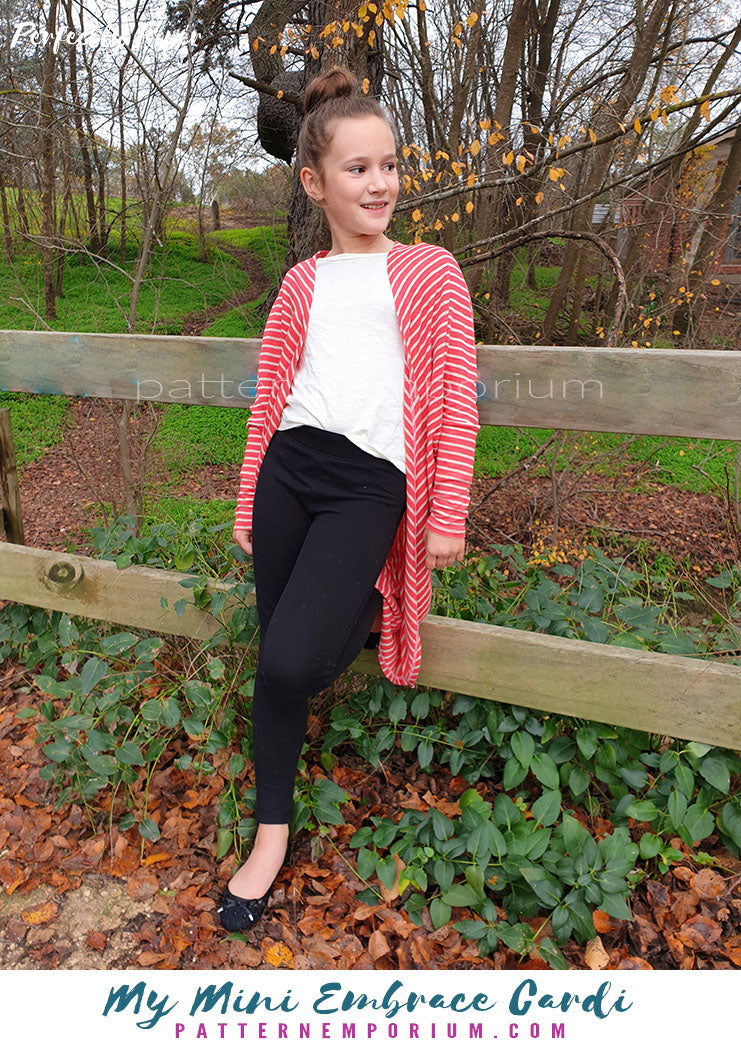 My Mini Embrace | Kids Cocoon Cardi Sewing Pattern