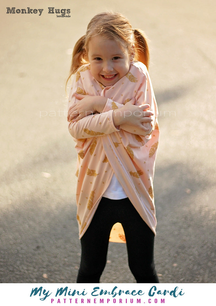 My Mini Embrace | Kids Cocoon Cardi Sewing Pattern