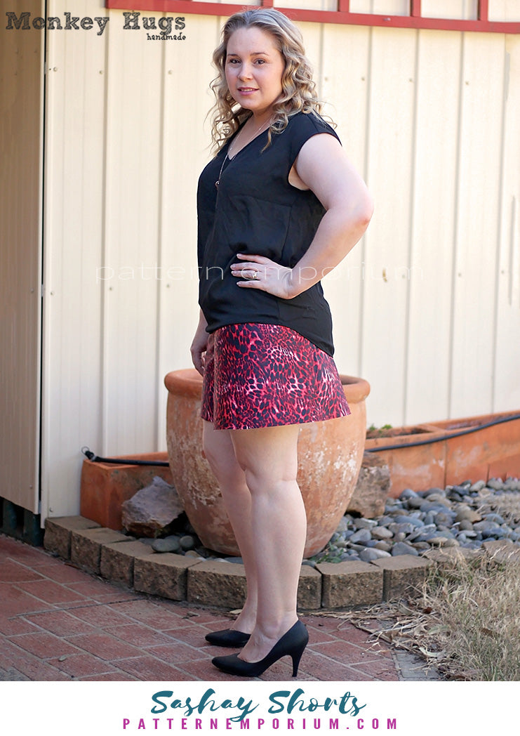 Sashay | Stretch Flared Shorts Sewing Pattern