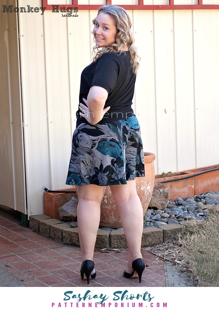 Sashay | Stretch Flared Shorts Sewing Pattern