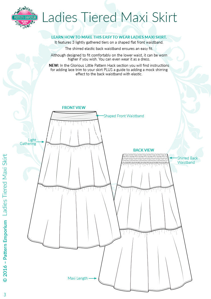 Richmond Utility Skirt Sewing Pattern – Casual Patterns – Style Arc