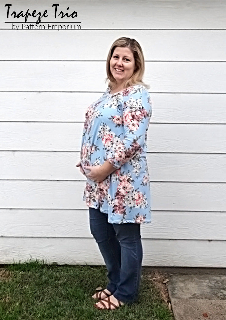 Trapeze Trio | Flared Top, Tunic & Dress Sewing Pattern