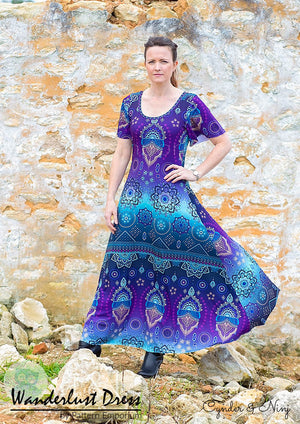 Wanderlust: Long sleeve stretch dress ladies sewing pattern