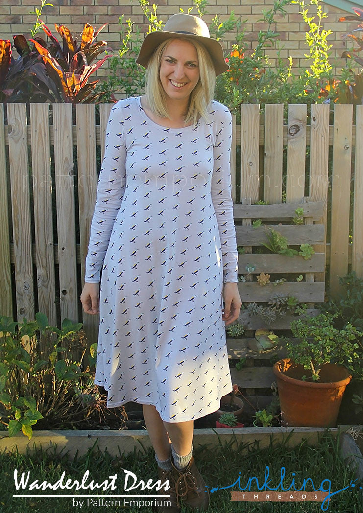 Ladies Fit & Flare Wanderlust Dress PDF Sewing Pattern - Pattern Emporium