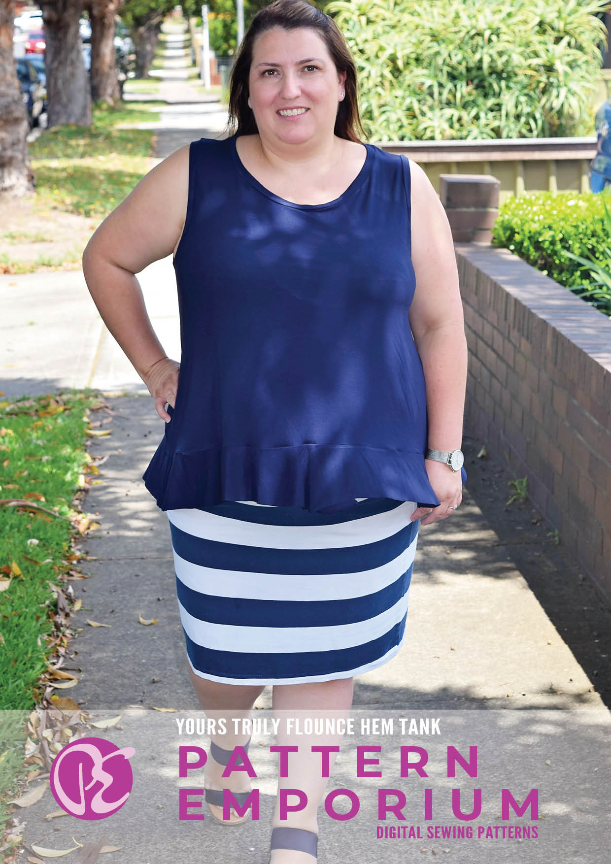 Yours Truly | Flounce Hem Tank Sewing Pattern