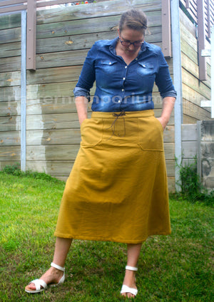 Get Zipped A-line Skirt