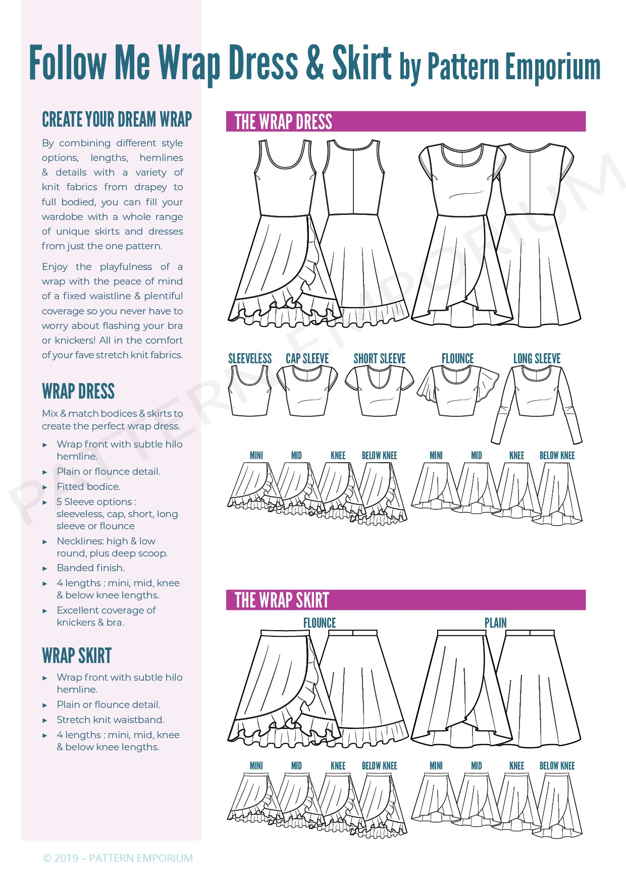 Shop Mummy & Me Sewing Patterns Online Pattern Emporium PATTERN