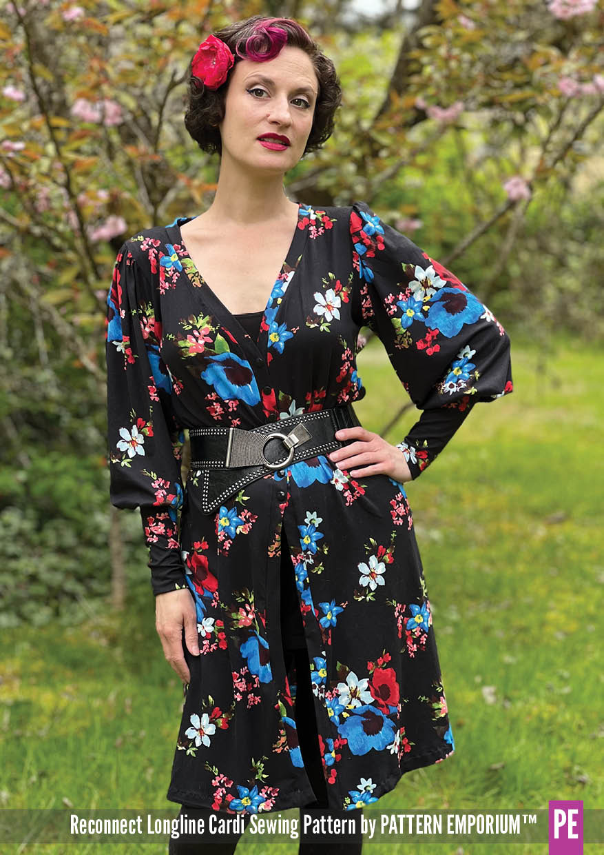 Reconnect Longline Cardigan Sewing Pattern - Pattern Emporium