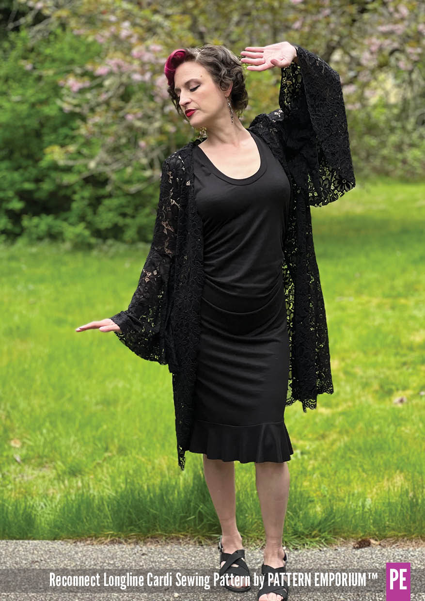 Reconnect Longline Cardigan Sewing Pattern - Pattern Emporium