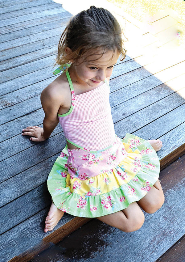Girls Ruffle Flip Skirt Sewing Pattern - PATTERN EMPORIUM