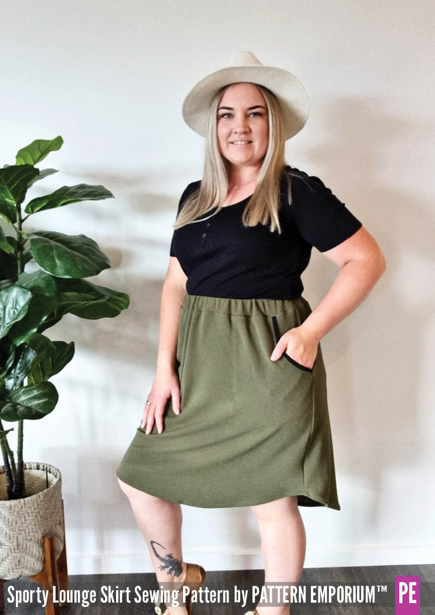 Sporty Lounge Skirt Sewing Pattern - Pattern Emporium