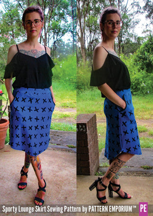 Sporty Lounge Skirt Sewing Pattern