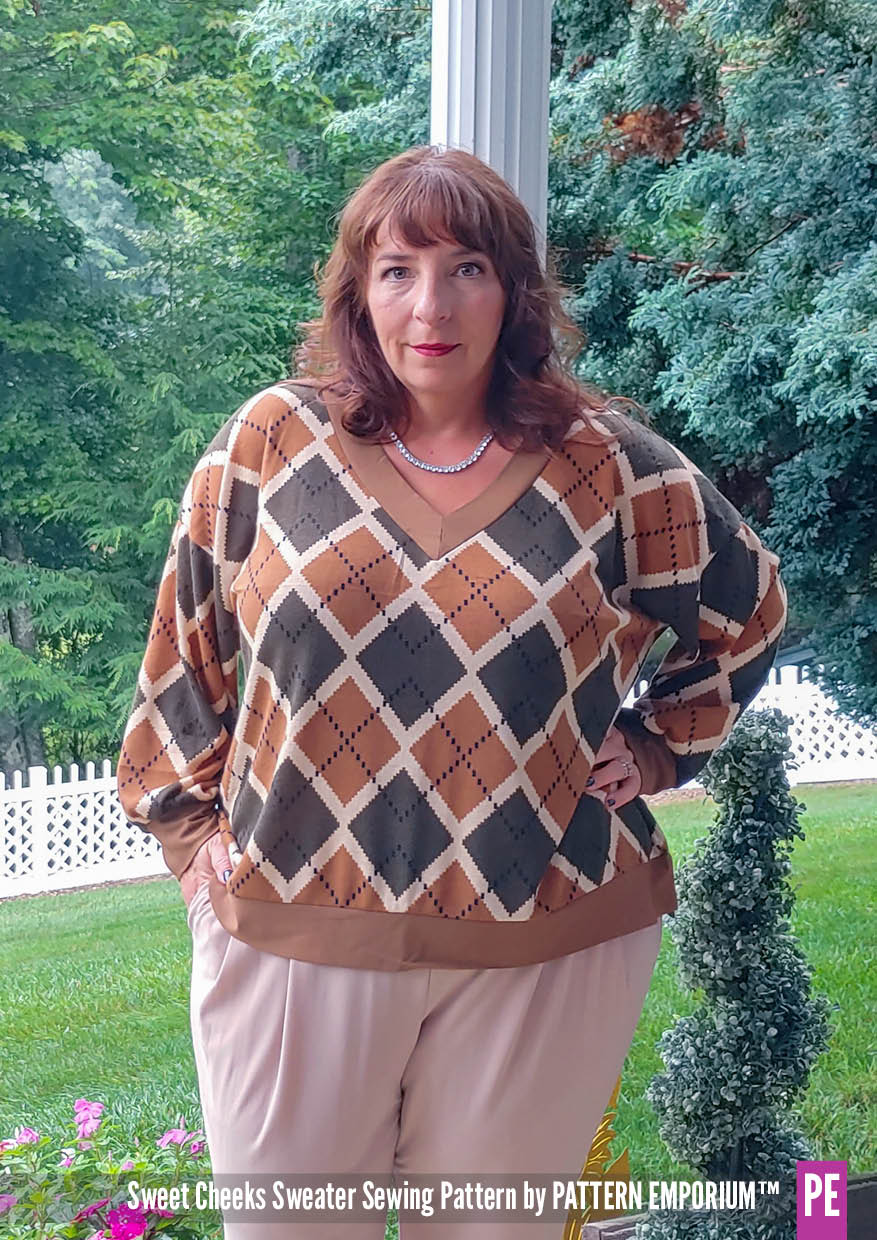 We're excited to present the Sweet Cheeks Sweater sewing pattern