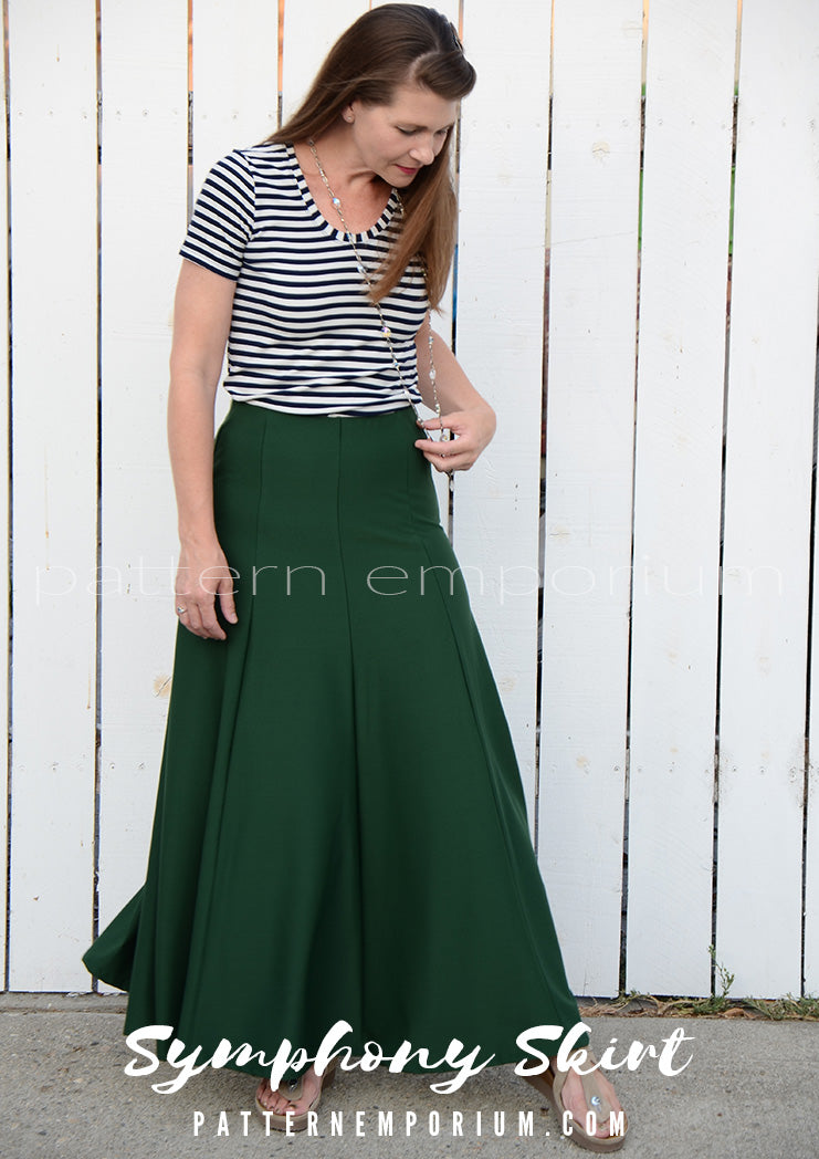 Symphony Skirt | Panelled Gored Skirt Sewing Pattern