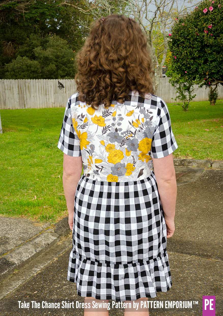 Take The Chance | Tiered Shirt Dress Sewing Pattern